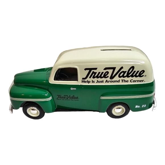 ERTL 1950 Ford Panel Van True Value Coin Bank Die Cast 1:25 RC2 NEW - Picture 2 of 12